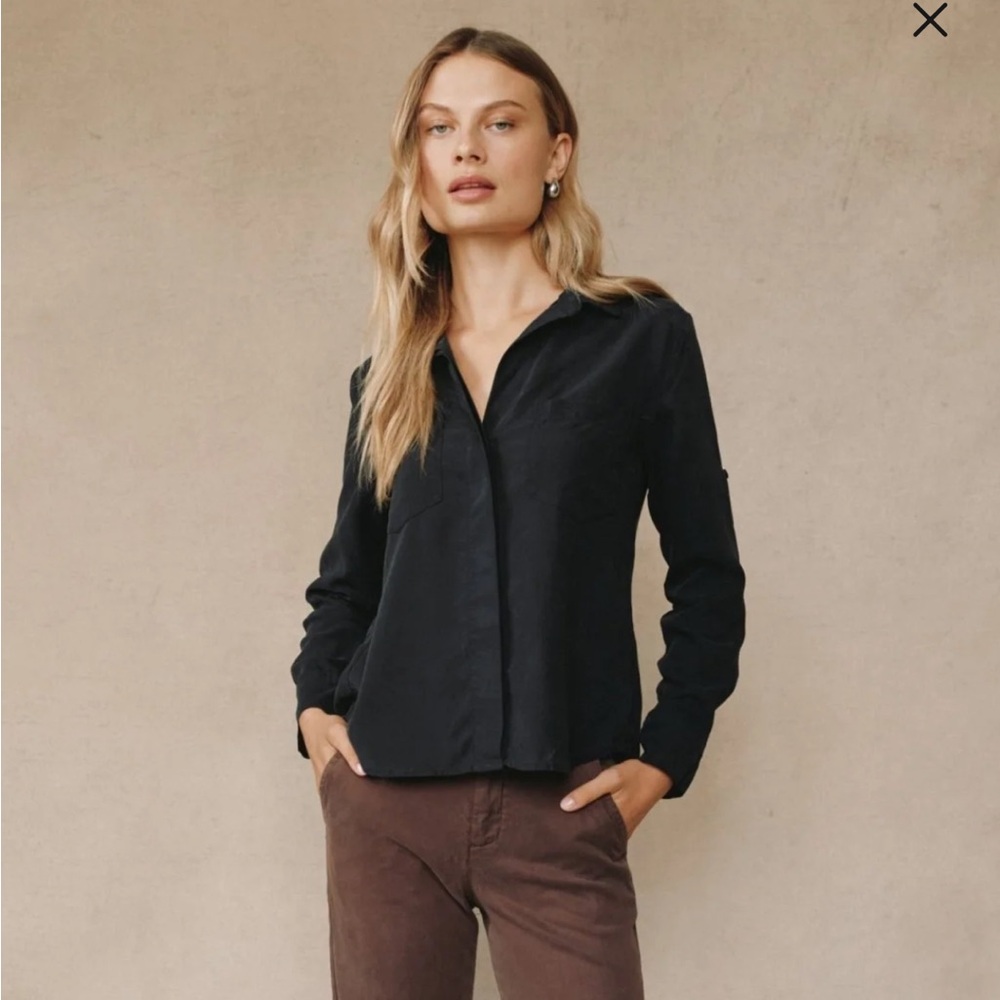 Bella Dahl Split Back Button-Up Shirt